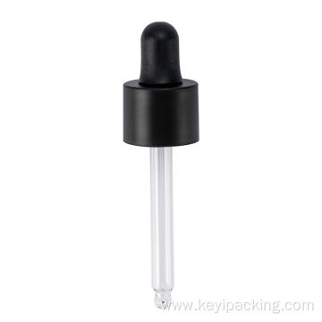 matte plastic rubber head glass dropper